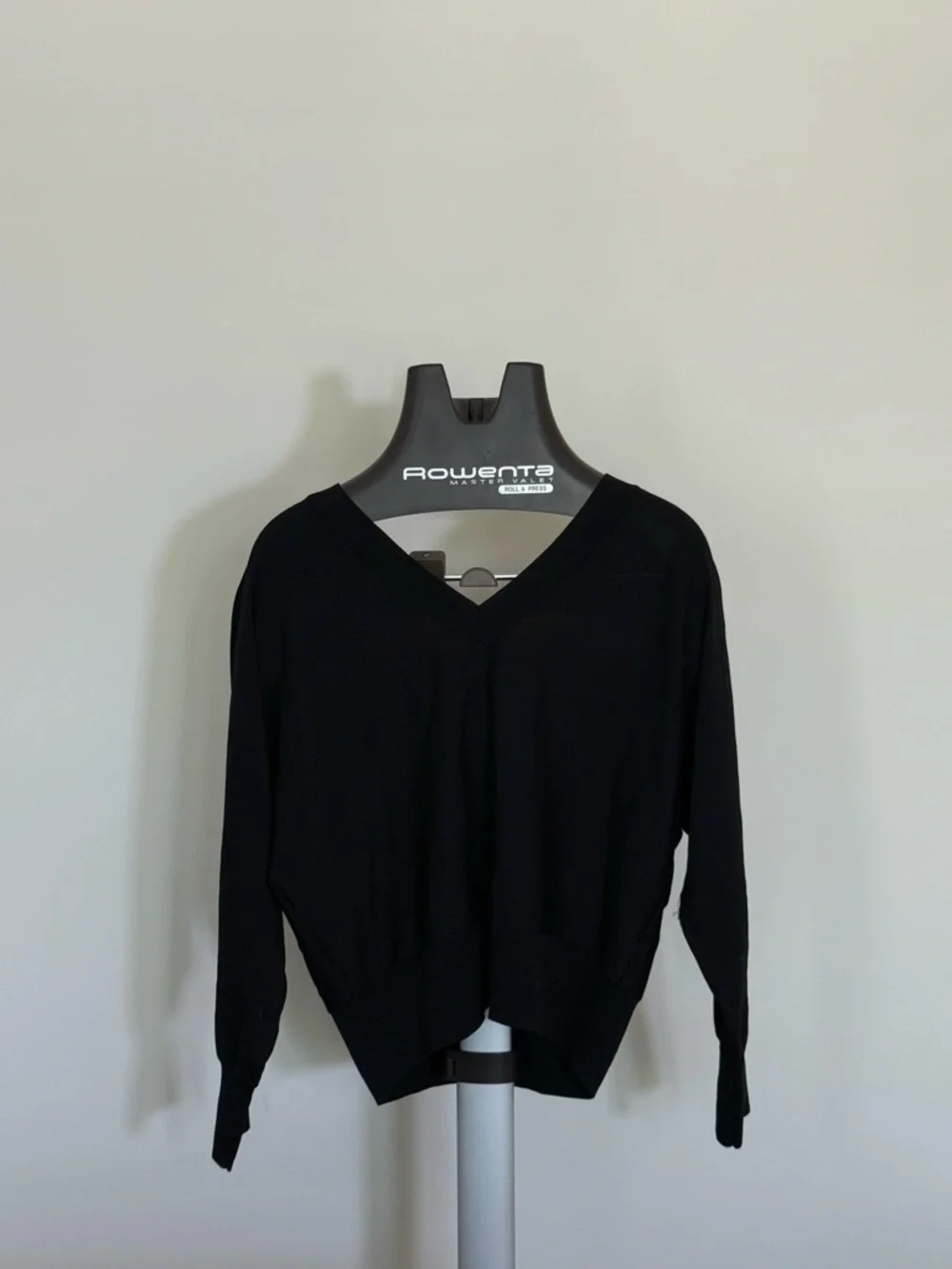 INC International Concepts Black V-Neck Pullover Sweater - Picture 4 of 4